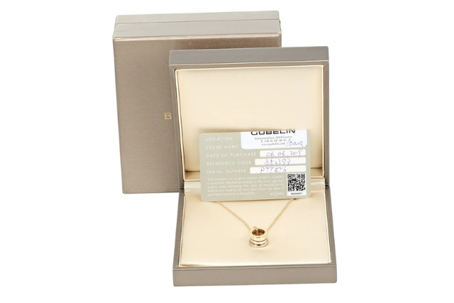 【BVLGARI】ブルガリ ビーゼロワン パーフェクトミステイク ネックレス K18ゴールド（YG×PG×WG）×スリーカラー 約13g B.zero1 Perfect Mistake レディースAランク