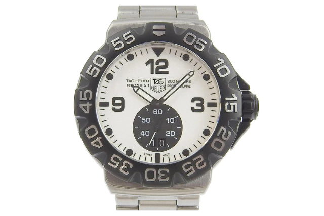 【TAG HEUER】タグホイヤー フォーミュラ1 グランドデイト WAH1011.BA0854 ステンレススチール シルバー クオーツ アナログ表示 メンズ 白文字盤 腕時計