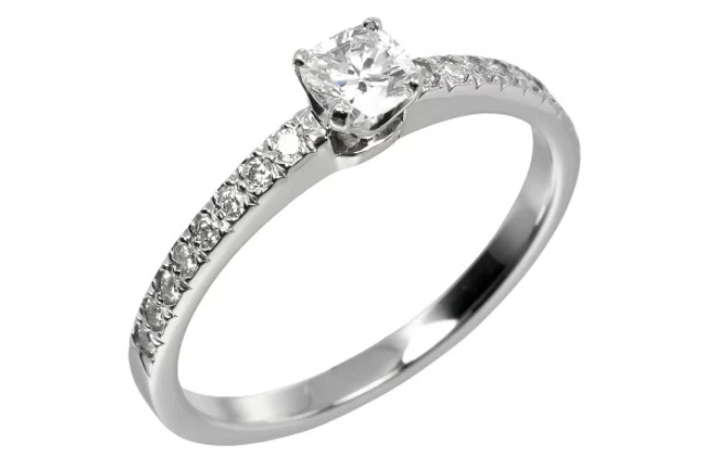 ティファニー TIFFANY&Co. ノヴォ クッションカット 15号 リング 指輪 0.32ct VS1/F/2EX/VG Pt950プラチナ ダイヤモンド