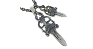 【CHROME HEARTS】クロムハーツ ラージタガー/ダブルタガー ペーパーチェーン シルバー925 ユニセックス ネックレス