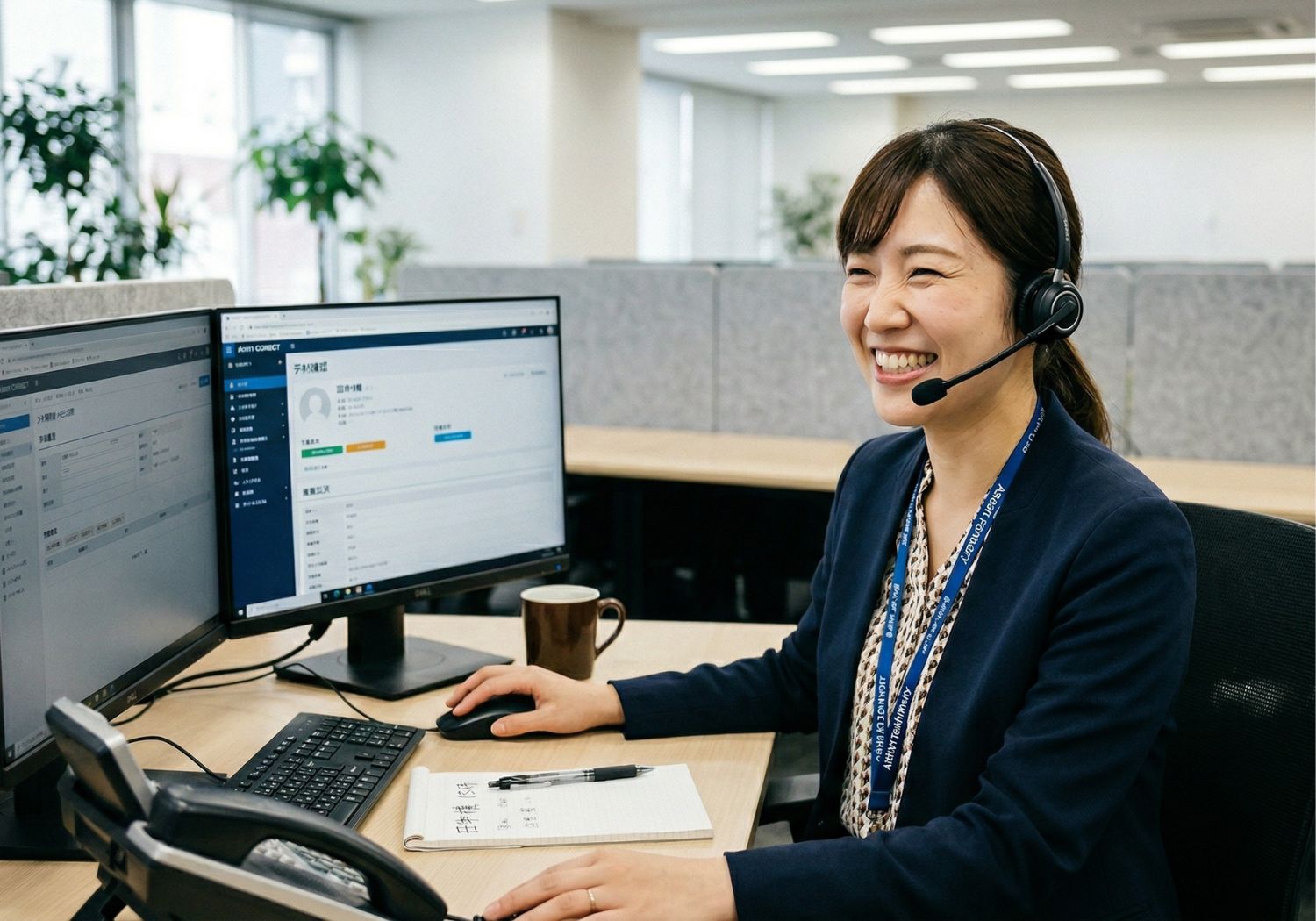 ご相談を受けるスタッフの様子