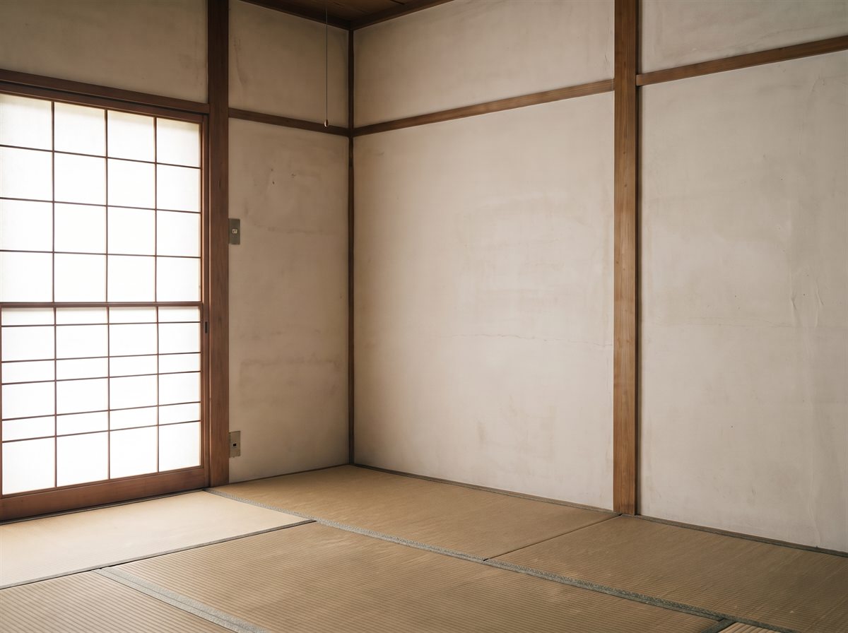 お引き渡しの日のお部屋。何も残っていない和室